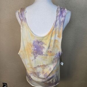 Urban Outfitters Yellow Purple Tie-Dye Tank Top Large NWT (6103)
